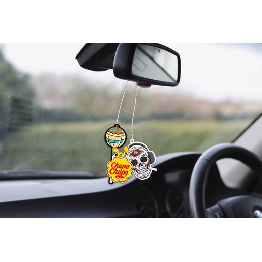 Chupa Chups Car Air Freshener Charms Sucker Skull Vanilla Fragarence 3402313