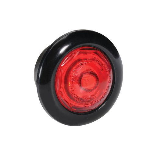 Narva Model 2 LED Rear End Outline Marker Lamp with Black Housing Red 27mm 9-33V 90232BL