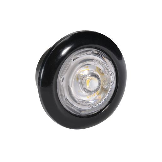 Narva Model 2 LED Front End Outline Marker Lamp with Black Housing White 27mm 9-33V 90222BL
