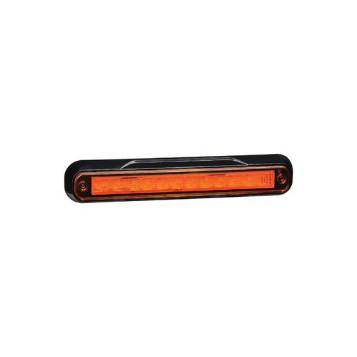 Narva Model 39 LED Rear Direction Indicator Lamp with Black Surface Mount Amber 9-33V 93904BL