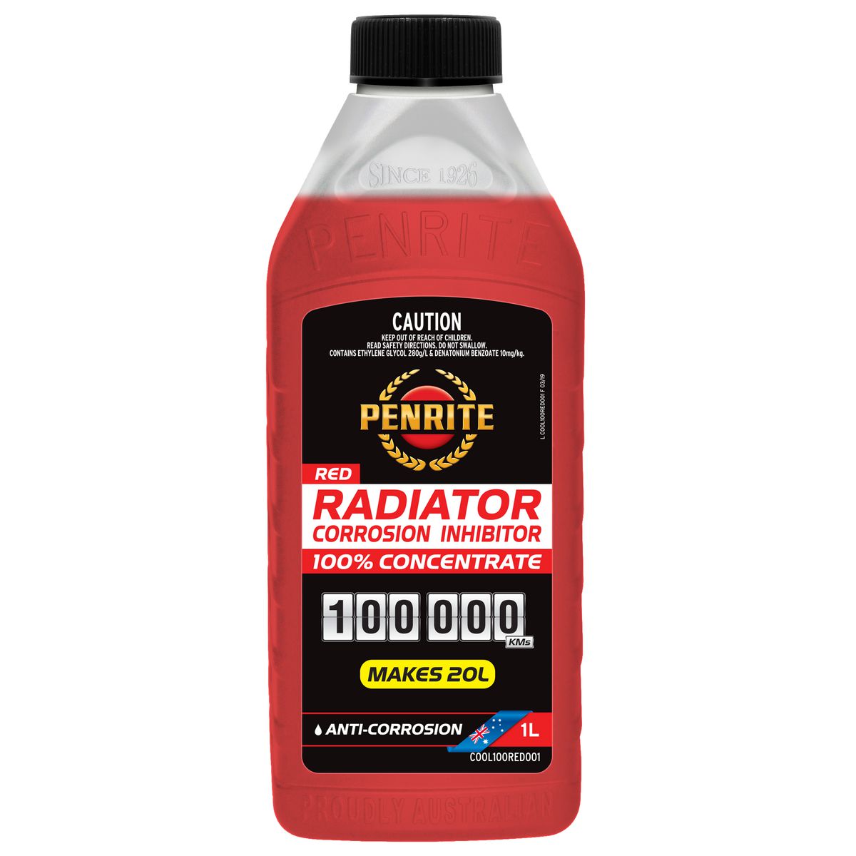 Penrite Red Radiator Corrosion Inhibitor 100% Concentrate 1L COOL100RED001