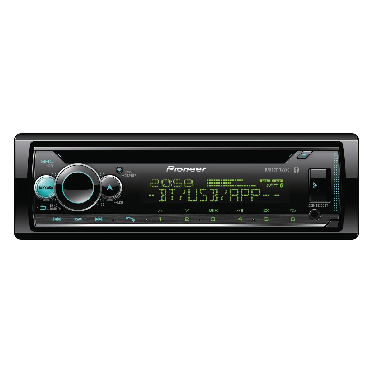 Pioneer DEH-S5250BT AM/FM/CD/USB/AUX/Bluetooth Receiver Car Stereo