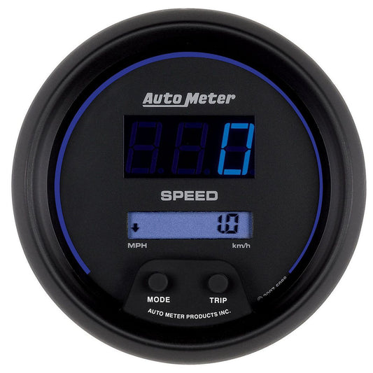Autometer Cobalt Digital 3-3/8in Speedo Gauge 200MPH/320KPH Programmable In Dash AU6988