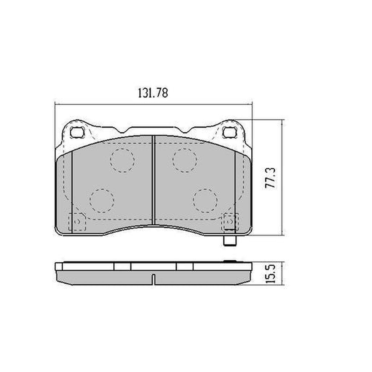 RDA Phantom Ceramic Brake Pad Set Front RDC2161
