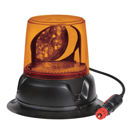 Narva LED Aeromax 12/24V Rotating Beacon Magnetic Base Amber 85472A