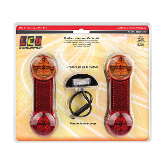 LED Autolamps Stop/Tail/Indicator/Reflector LED Light Kit Twin Blister DB2LP1/5M