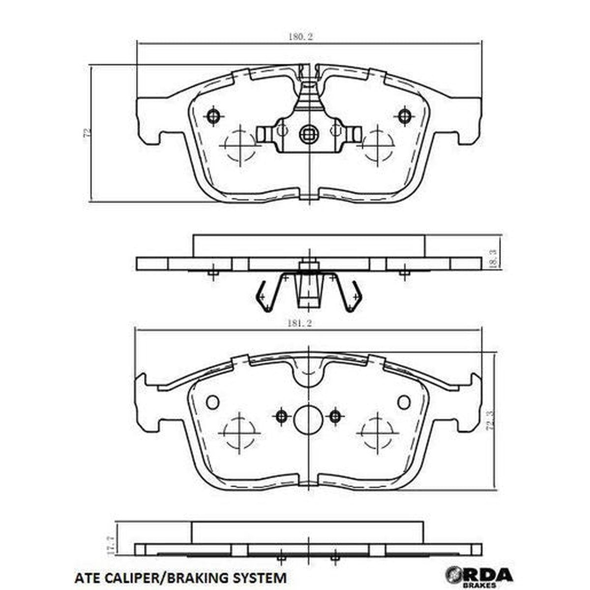 RDA Brakes Extreme Brake Pad Set Front RDX2437SM