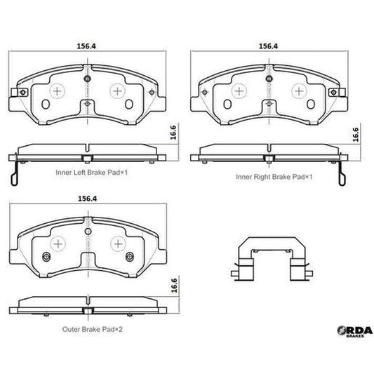 RDA Extreme Brake Pads Front RDX2431SM