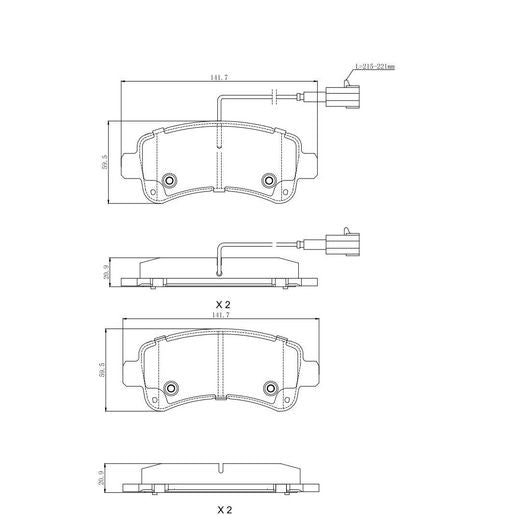 RDA Brakes Extreme Brake Pad Set Rear RDX2443SM