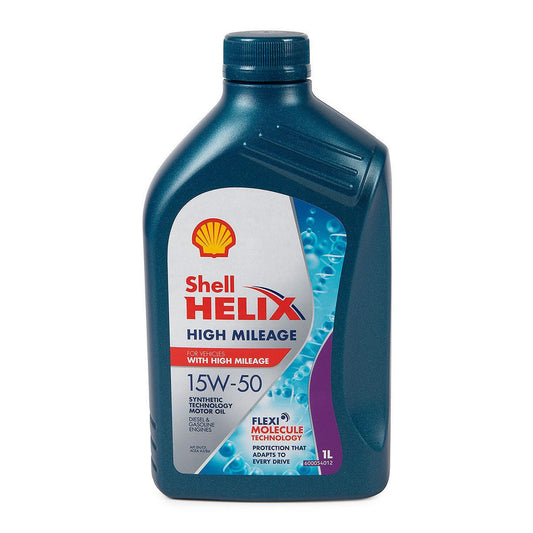 Shell Helix Engine Oil Hi Mileage 15W50 1L