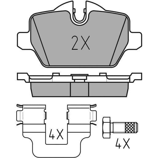 MEYLE PD Brake Pad Set Rear 025 236 2316/PD