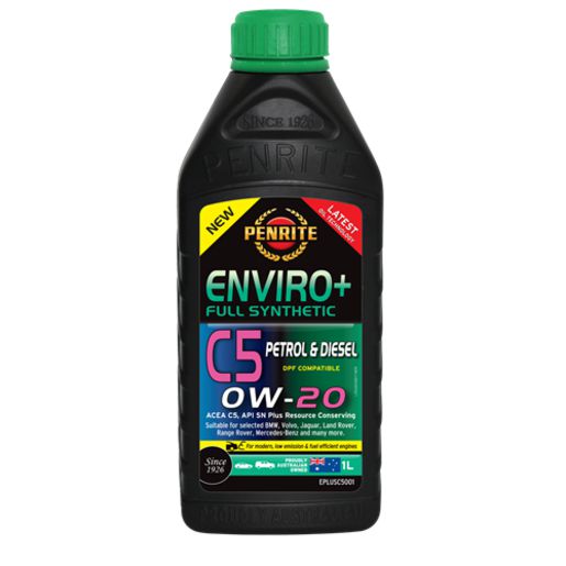 Penrite Enviro+ C5 SAE 0W-20 Synthetic Engine Oil 1L EPLUSC5001
