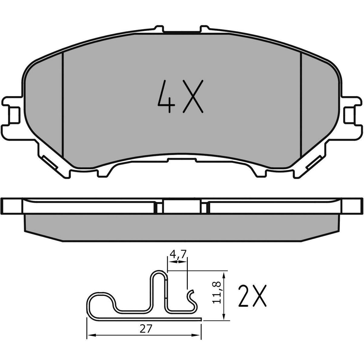 MEYLE PD Brake Pad Set Front 025 220 6518/PD