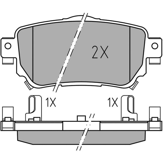 MEYLE PD Brake Pad Set Rear 025 259 6515/PD