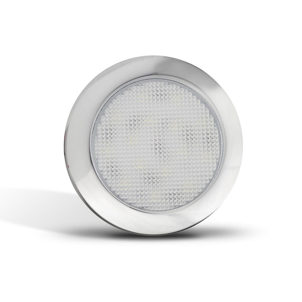 LED Autolamps Interior Lamp with Chrome Bezel  Cool White 76 x 9mm 12V 7515CB