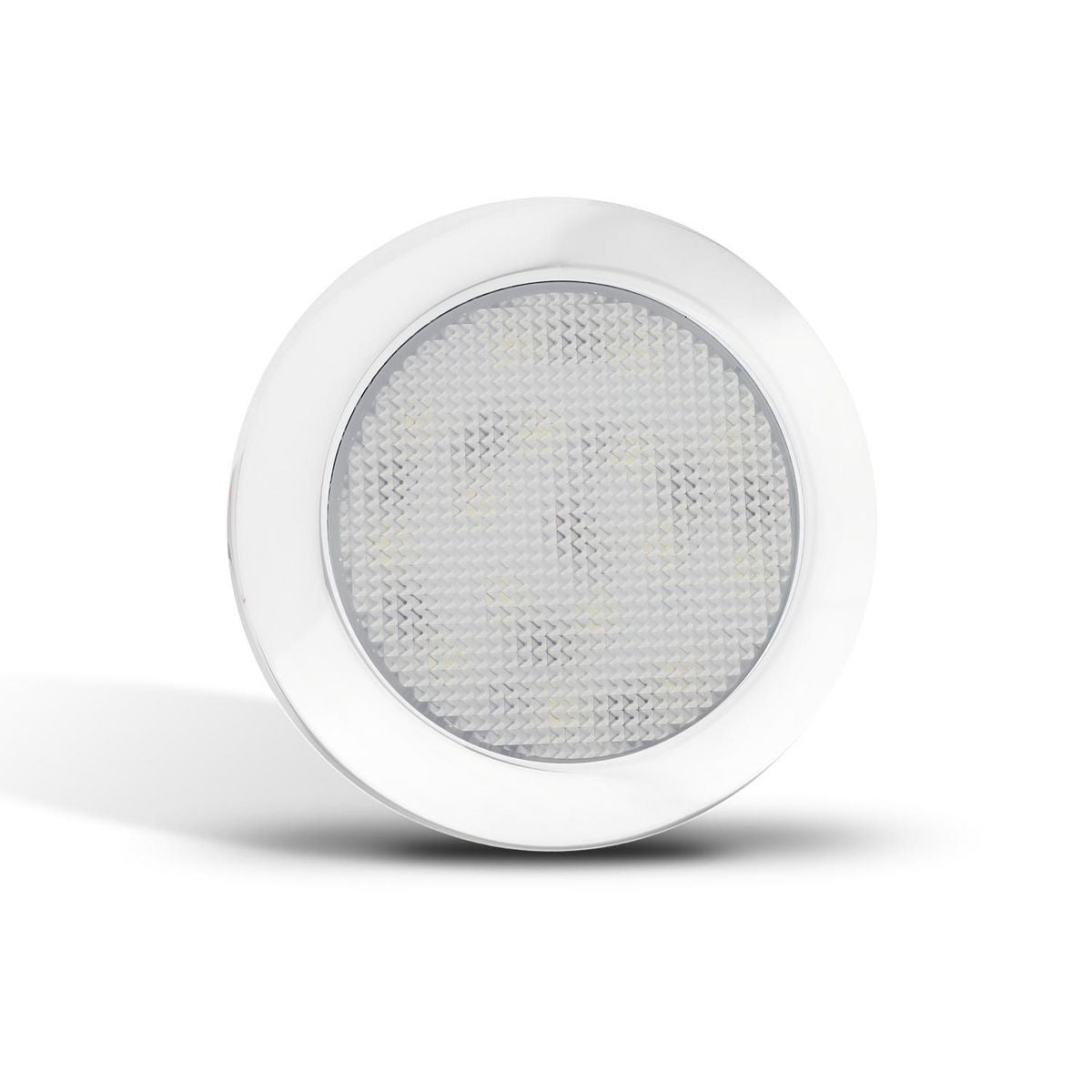 LED Autolamps Interior Lamp with Chrome Bezel  Cool White 76 x 9mm 12V 7515WB