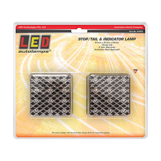 LED Autolamps Stop/Tail/Indicator LED Light 12V 81STI2