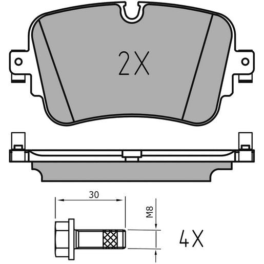 MEYLE PD Brake Pad Set Rear 025 223 0717/PD