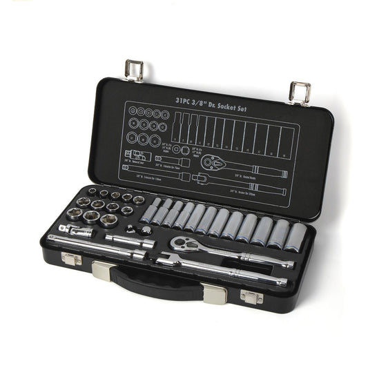 Mechpro Socket Set Metric 3/8In Drive 31pc
