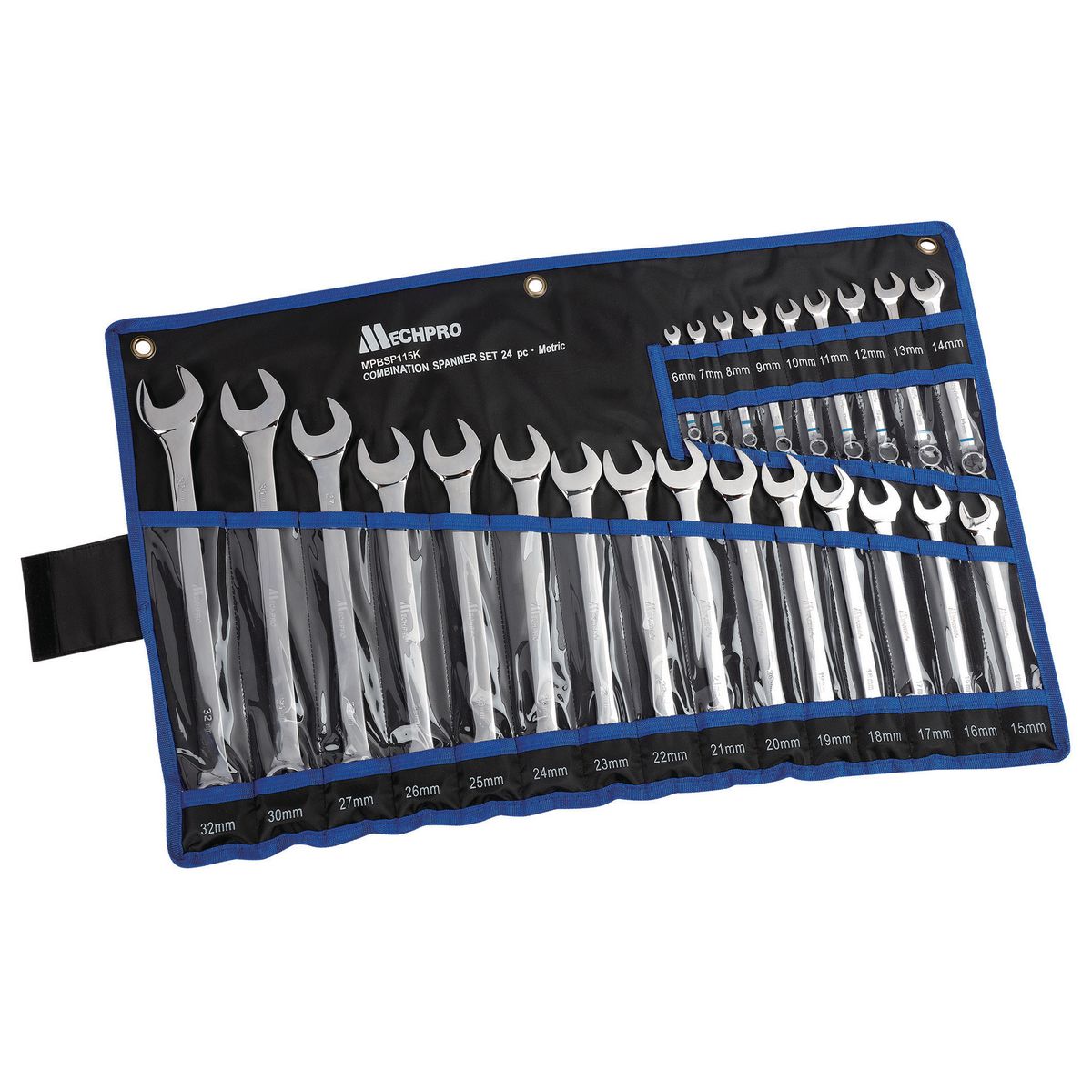 Mechpro Combination Spanner Set Metric 24pc MPBSP115K