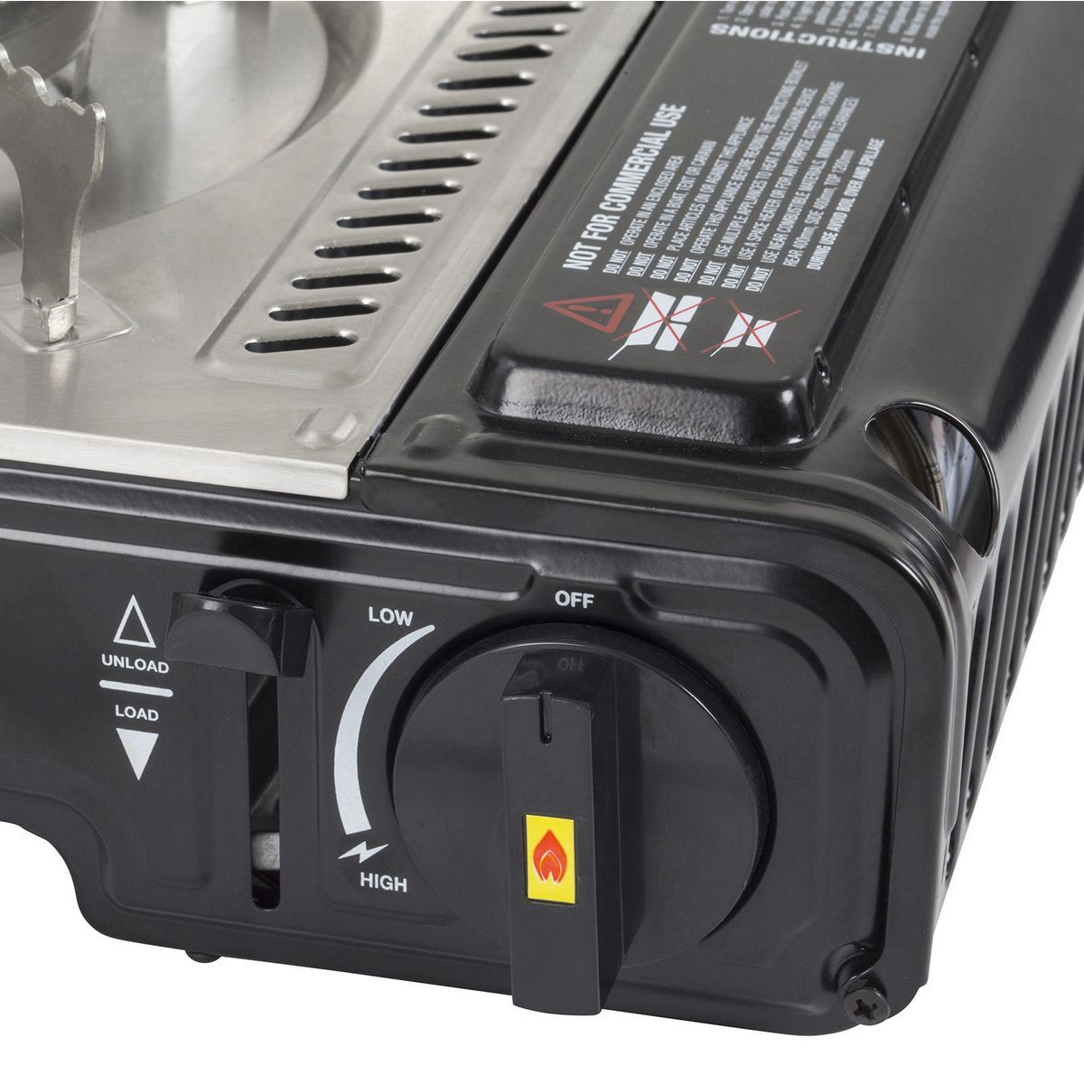 Gasmate Travelmate II Portable Twin Burner Stove with Hotplate