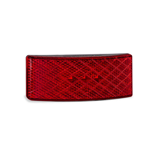 LED Autolamps EU38 Black Series Rear Marker with Built-in Reflector and 3m Tape Red 12/24 EU38BRMHDB