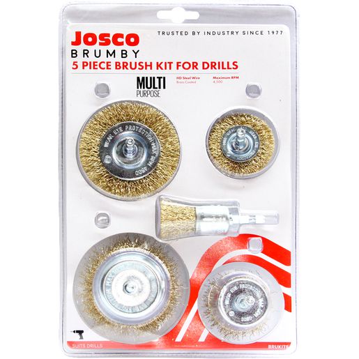 Josco Wire Brush Kit 5 Piece BRUKIT5