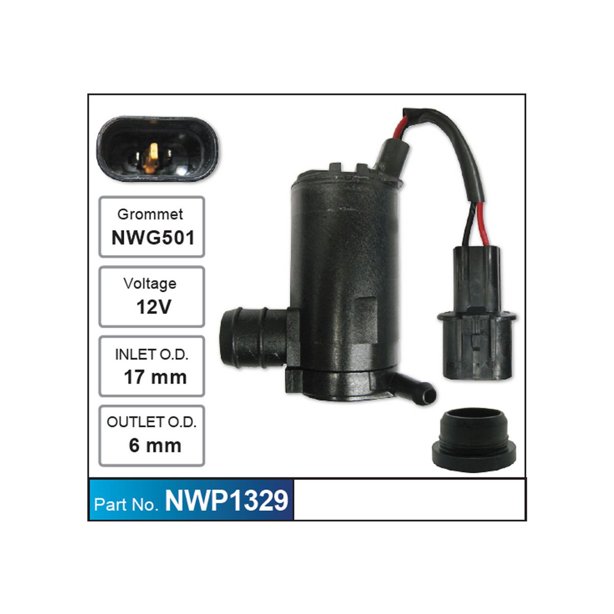 NICE Windscreen Washer Pump NWP1329