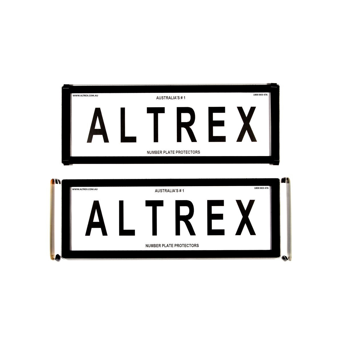 Altrex Number Plate Cover 6 Figure Black Without Lines Metal Clip 6ONLC