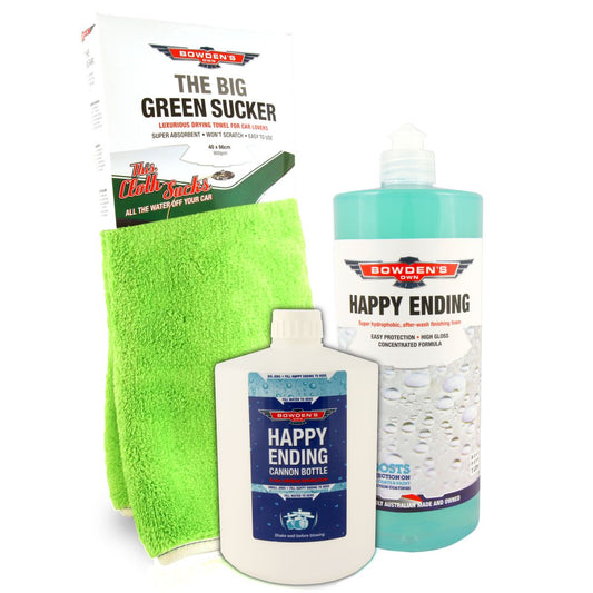 Bowden's Own Happy Ending Hydrophobic Protection & Shine Pack 3pc