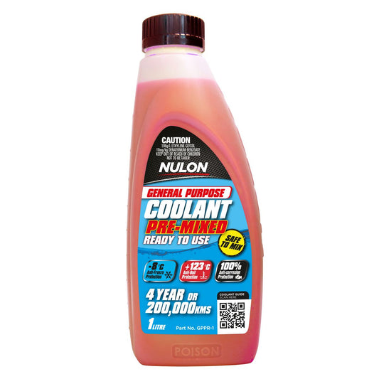 Nulon Coolant General Purpose Red Pre-mix 1L