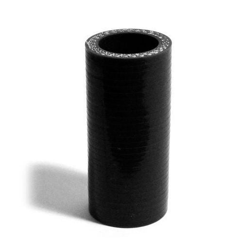 SAAS Silicone Straight Hose 25 x 25 x 76mm Black SSH252576