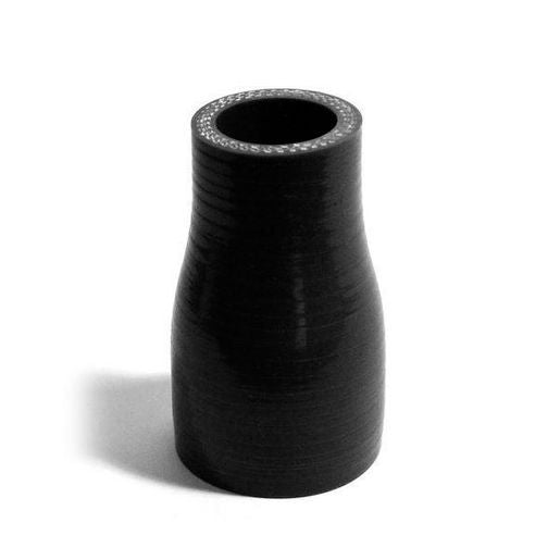 SAAS Silicone Straight Reducer 25 x 38 x 76mm Black SSH253876