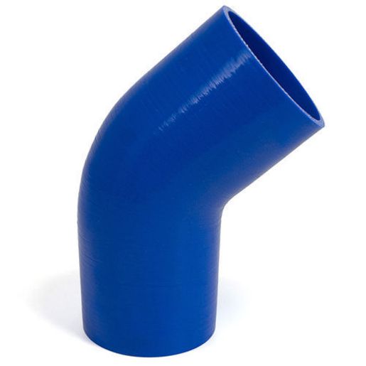 SAAS Silicone 45 Degree Hose 102 x 102mm Blue SSH45102102E