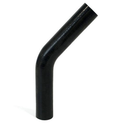SAAS Silicone 45 Degree Hose 38 x 38mm Black SSH453838