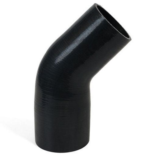 SAAS Silicone 45 Degree Reducer 76 x 89mm Black SSH457689