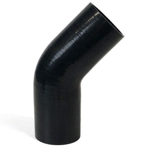 SAAS Silicone 45 Degree Hose 82 x 82mm Black SSH458282