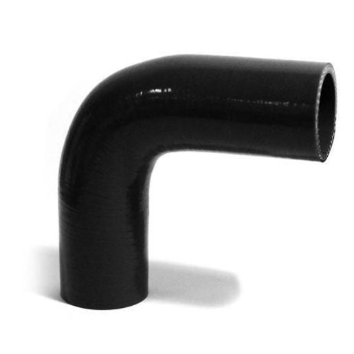 SAAS Silicone 90 Degree Hose 38 x 38mm Black SSH903838