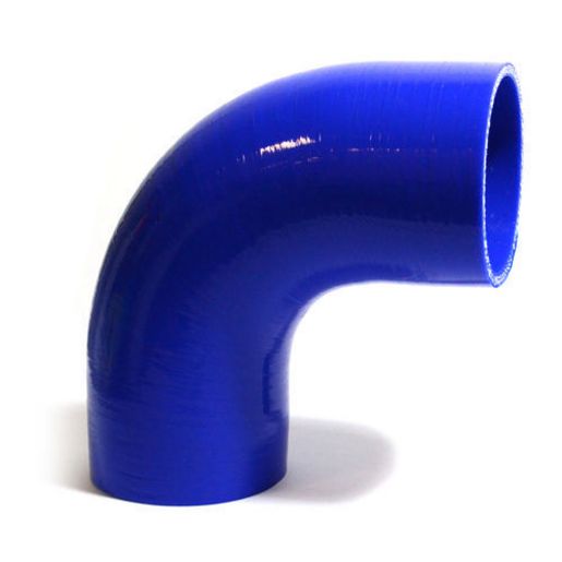 SAAS Silicone 90 Degree Hose 82 x 82mm Blue SSH908282E