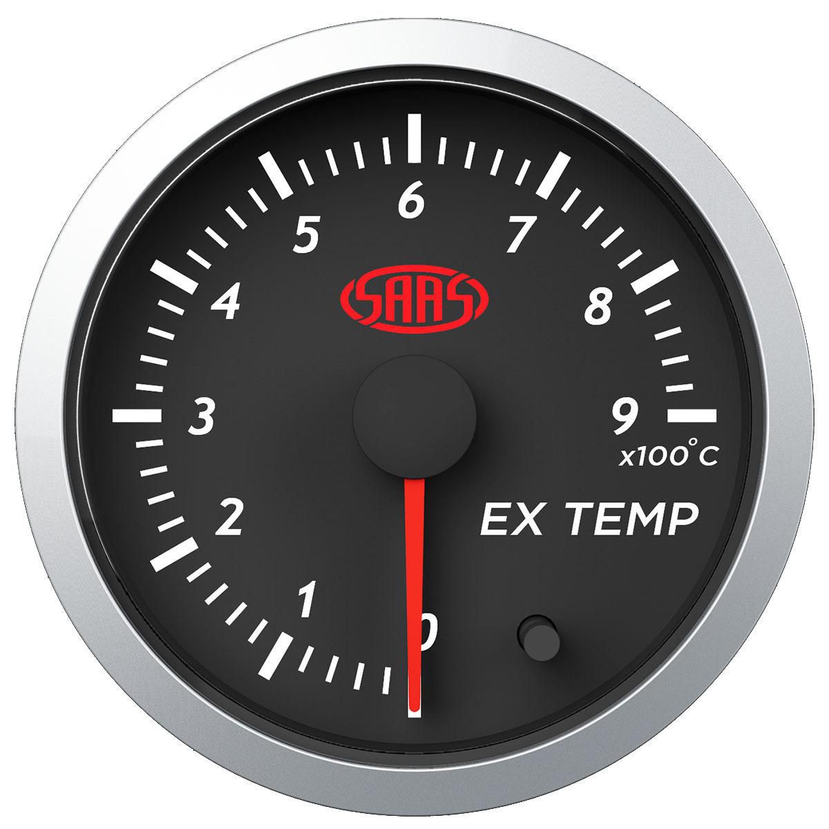 SAAS Street Series 2-1/16"" Exhaust Temp Gauge 0-900 Black SG21240