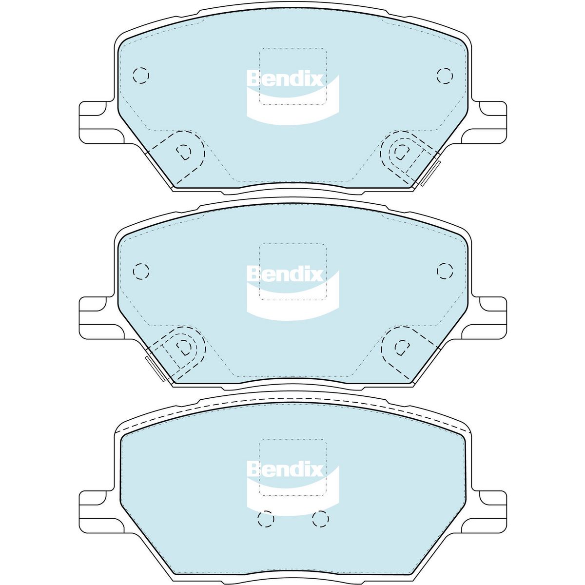 Bendix 4x4 Brake Pad Set Front DB2399 -4WD