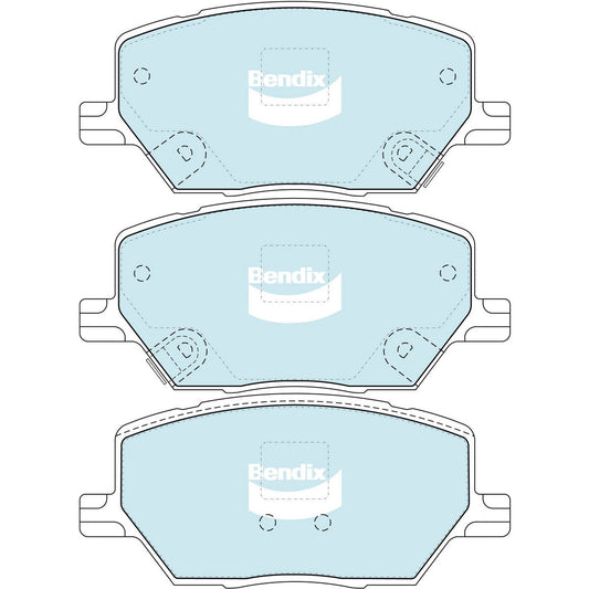 Bendix 4x4 Brake Pad Set Front DB2399 -4WD