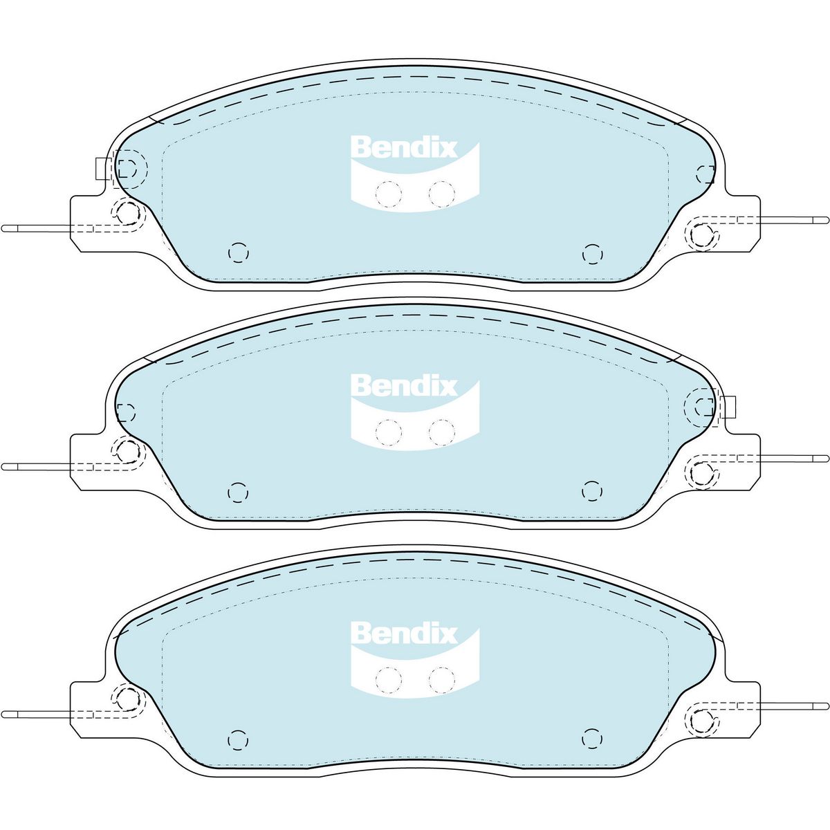 Bendix General CT Brake Pad Set DB2397 GCT