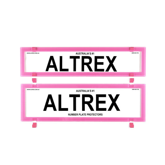 Altrex Number Plate Cover 6 Figure Pink Without Lines Premium Combination NSW SA