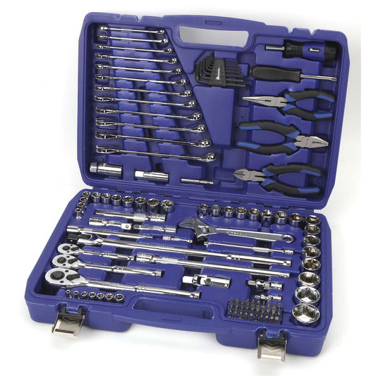 Mechpro Automotive Tool Kit Metric 1/4In, 3/8In & 1/2In Drive 117pc