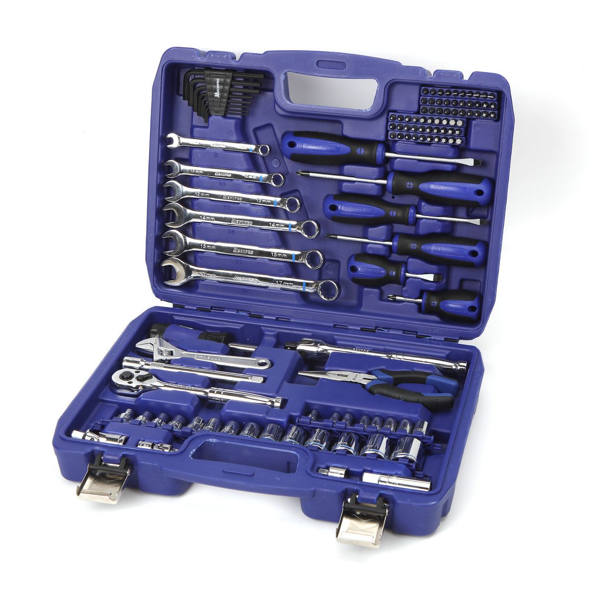 Mechpro Automotive Tool Kit Metric 1/4In & 3/8In Drive 112pc