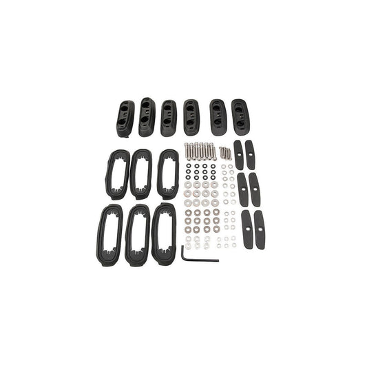 Rhino Rack RCP Base Kit Black 6 Pack RCP17BK