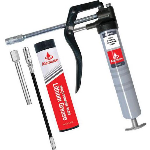 Alemlube EL Series Mini Pistol Grease Gun W/85g Grease Cartridge G10051