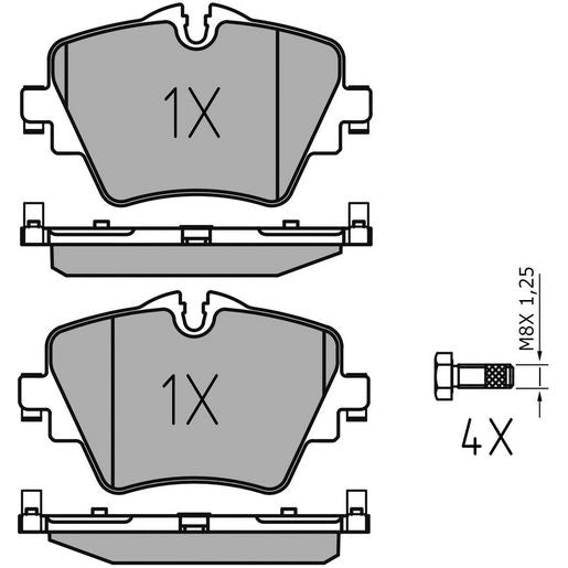MEYLE PD Brake Pad Set Front 025 256 1718/PD