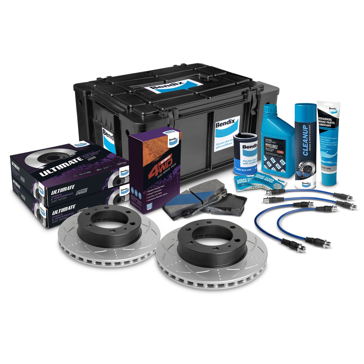 Bendix Ultimate 4x4 Brake Upgrade Kit Front U4WD-BUK6